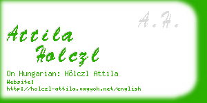 attila holczl business card